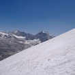 Zleva Hohe Riffl 3338m,Johanisberg 3453m a Eiskgele 3426m.