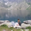 Odpo�inek u plesa na cest� zp�tky.