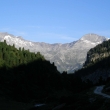 Rann� panorama,vpravo Hoher Riffler 3231m a vlevo Gefrorene Wand-spitzen 3288m.