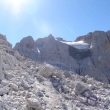 Visut� ledovec na Cima Brenta 3151m.