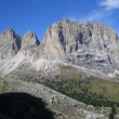 Langkofel od nstupu na ferratu Meisules(Possnecker).